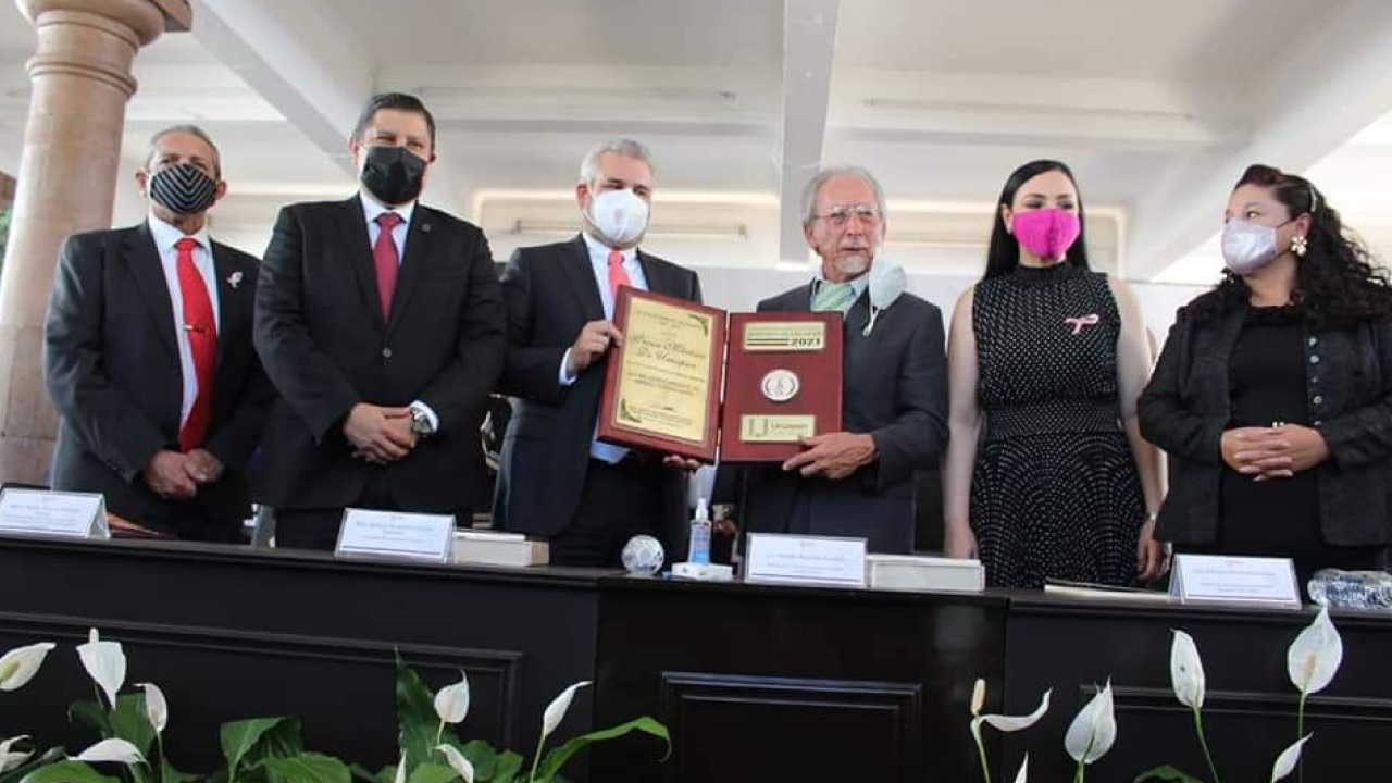 Juan Manuel Madrigal Miranda, ganador de la Presea: Mártires de Uruapan