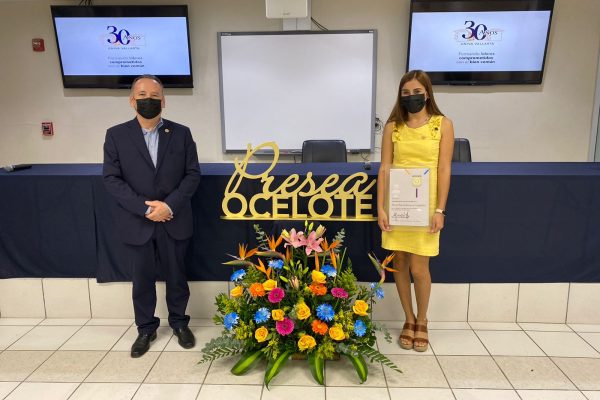 Univa presea Ocelote 2021 maestro Luis Zuñiga y Diana Becerra